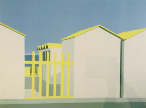 Vittorio Stoppa - strand Knokke | offsetlitho - ingelijst kopen? Bied vanaf 19!