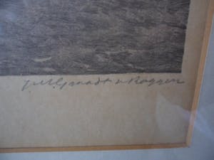 Johannes Graadt van Roggen - grote ingelijste ets naar Jacob Maris kopen? Bied vanaf 40!