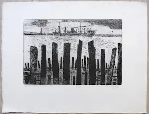 Jos van den Berg - Westerschelde, ets kopen? Bied vanaf 30!