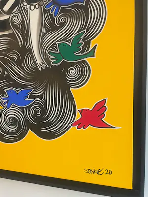 Alexandros Skoutariotis - “Lady with Birds – Large Original by Sonke (2020)” kopen? Bied vanaf 1200!