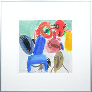 Jurjen de Haan - Gouache, Zonder titel - Ingelijst kopen? Bied vanaf 20!