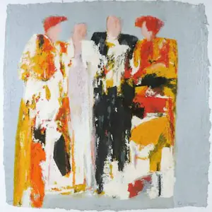 Wil Willemsen - Zeefdruk, Intermezzo - Ingelijst kopen? Bied vanaf 50!