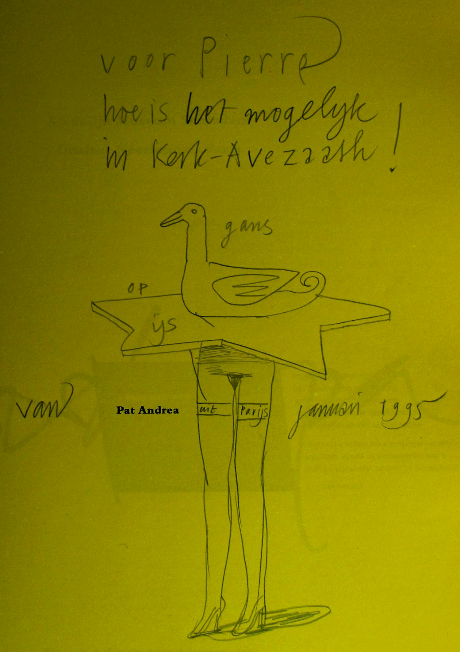 Pat Andrea - Boek met gesigneerde tekening - 1994 kopen? Bied vanaf 150!