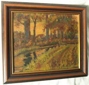AcheterWilly van Schoonhoven van Beurden - Olieverf op board, Najaar Laren (NH) – Ingelijst, 34 x 42 cm.? Enchérissez de 50!
