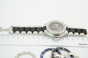 102 - Stoer Automatic Aquanautic King Cuda Herenpolshorloge met stalenband kopen? Bied vanaf 80!