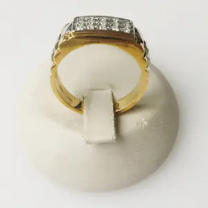 18K gouden herenring met diamant – 0,38 ct kopen? Bied vanaf 1600!
