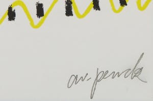 A.R. Penck - Zeldzame, handgesigneerde litho, Ontos - Ingelijst kopen? Bied vanaf 1!