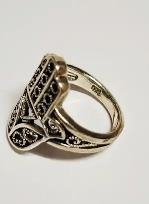 Nieuw , Hand van Fatima zilveren Dames -ring, 925 sterling zilver kopen? Bied vanaf 65!