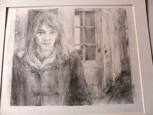 Piet Klaasse - Litho: " Rogier in Kraakpand" - 1972 verkocht voor € 45!