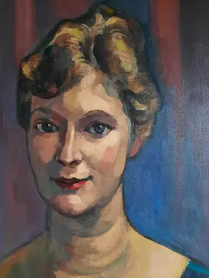 Matthieu Wiegman - Portret van een dame, olieverf. kopen? Bied vanaf 750!