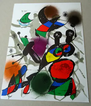 Joan Miro - Litografía original II (band III) 1977- Mourlot 1114 kopen? Bied vanaf 139!