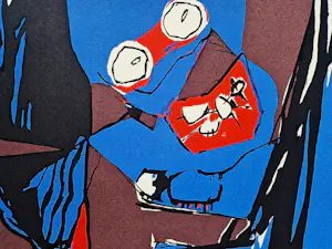 Fred Sieger - Grote, in 1976 in beperkte oplage van 75 ex. gemaakte kleuren zeefdruk kopen? Bied vanaf 49!