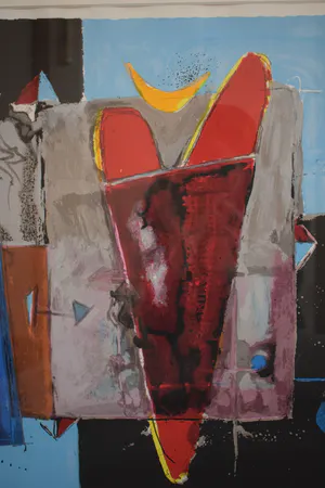 Cor de Jong - Zeefdruk - Verdeeld hart - Ingelijst kopen? Bied vanaf 75!