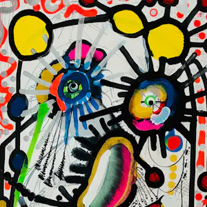 Paul Indrek Kostabi - pop-art litho zzefdruk - handgesigneerd - oplage 1 kopen? Bied vanaf 150!