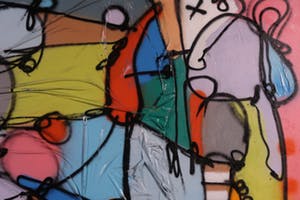 SMAEL - Gemengde techniek op doek, Bugs VI (Zeer groot) kopen? Bied vanaf 200!