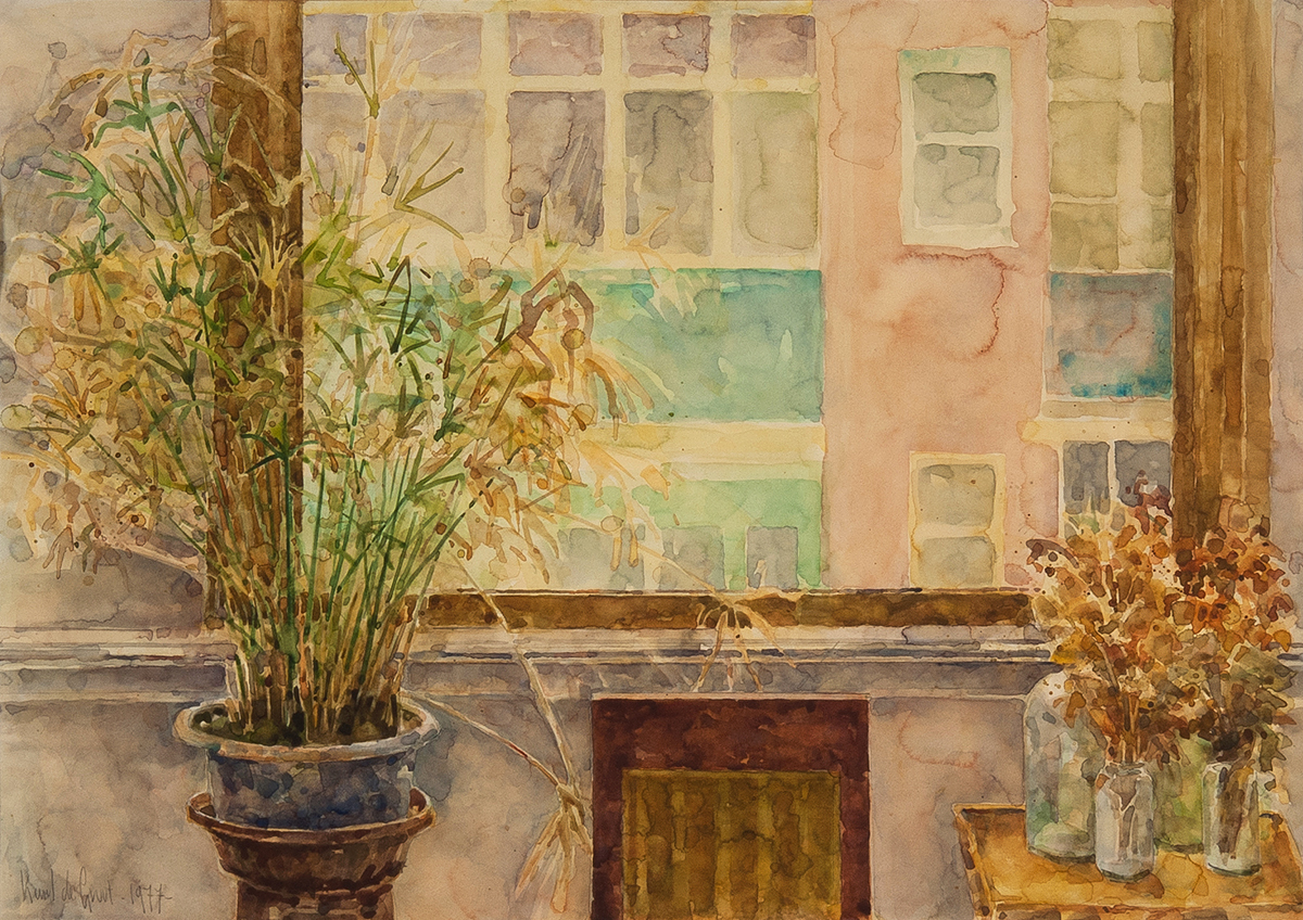 Karel de Groot - Aquarel op papier - gesigneerd l.o. - BKR Rotterdam - 1977 kopen? Bied vanaf 10!