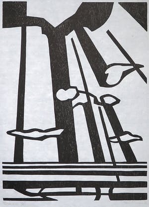 Paul Overhaus - Houtsnede op Japans papier, 3-86 kopen? Bied vanaf 1!