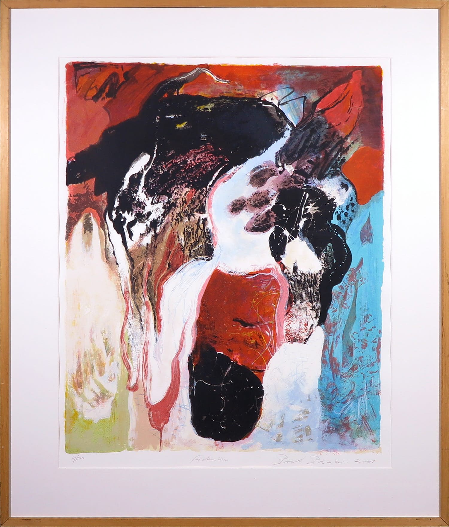 Bert Braam - Zeefdruk, Admira - Ingelijst (Groot) verkocht voor € 40!