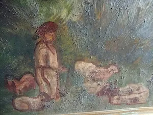 Floris Jespers - zeer groot schilderij op paneel - 1943 - gesigneerd - ingelijst kopen? Bied vanaf 1000!