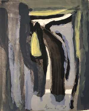 Bram van Velde - 5 kleuren litho - MP262 - 1977. verkocht voor € 195!