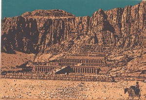 Simon Koene - Jongetje op ezeltje bij de tempel van Hatsjepsut kopen? Bied vanaf 25!