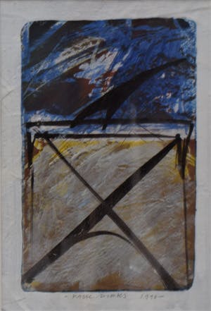 Paul Dirks - Abstract blauw kopen? Bied vanaf 10!