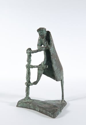 Ad M. Jenner - Brons, Man op brug kopen? Bied vanaf 150!