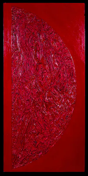 Pim Lenos - Gemengde techniek op paneel, Zonder titel (Groot!) kopen? Bied vanaf 1!