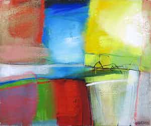 Heleen van der Tuin - Olieverf op doek, Zonder titel verkocht voor € 150!