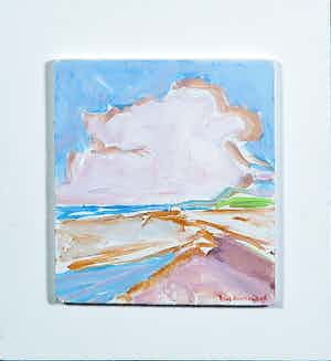 Paul Overhaus - Olieverf op paneel, Zonder titel - Ingelijst verkocht voor € 50!