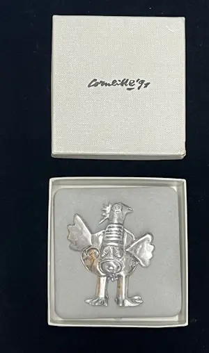 Corneille - L'oiseau habite les songes zilveren hanger broche, handgesigneerd, 1991 kopen? Bied vanaf 750!