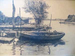 Willem Witjens - Ets Haventje 1929 verkocht voor € 65!