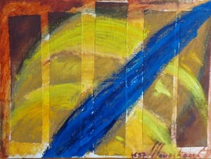 Marie-Christine Meersschaert - 2 grote kleurrijke composities kopen? Bied vanaf 39!