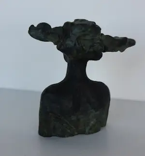 Mieke Oldenburg - Set van drie bronzen beeldjes, Vrouwfiguren kopen? Bied vanaf 200!