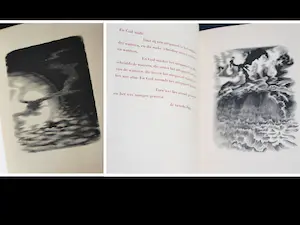 Dirk van Gelder - De Scheppingsdagen, met 16 houtgravures - extra: catalogus in kleur, 1987 kopen? Bied vanaf 65!