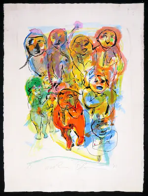 Niet of onleesbaar gesigneerd - Zeefdruk, Zonder titel kopen? Bied vanaf 1!