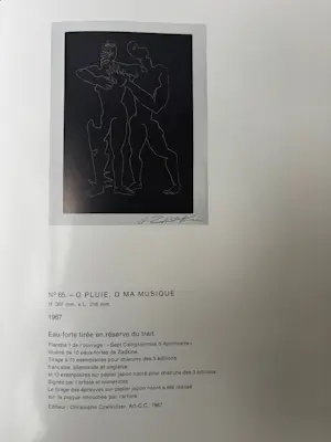 Ossip Zadkine - "O PLUIE, O MA MUSIQUE" kopen? Bied vanaf 250!