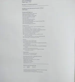 Cees Andriessen - Laureatenmap met 1 linosnede en een zeefdruk kopen? Bied vanaf 67!