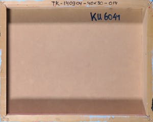 Theo Koster - Handbewerkte zeefdruk en collage op hout, E kopen? Bied vanaf 10!