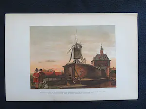 Aelbert Cuyp - Gezicht op de Oude Oostpoort te Rotterdam met molen op bolwerk . kopen? Bied vanaf 20!