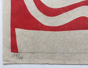 Klaas Gubbels - houtdruk ‘Naar Elkaar’ - 2016 kopen? Bied vanaf 295!