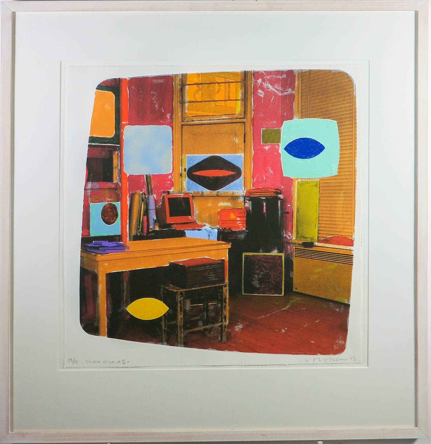 Jelis van Dolderen - Zeefdruk, Studio Astoria ll - Ingelijst kopen? Bied vanaf 35!
