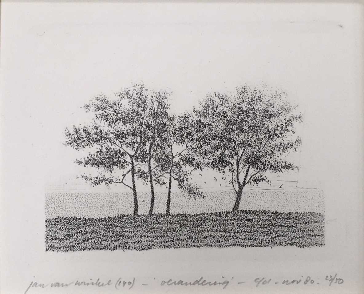 Jan van Winkel - Ets, Verandering verkocht voor € 35!