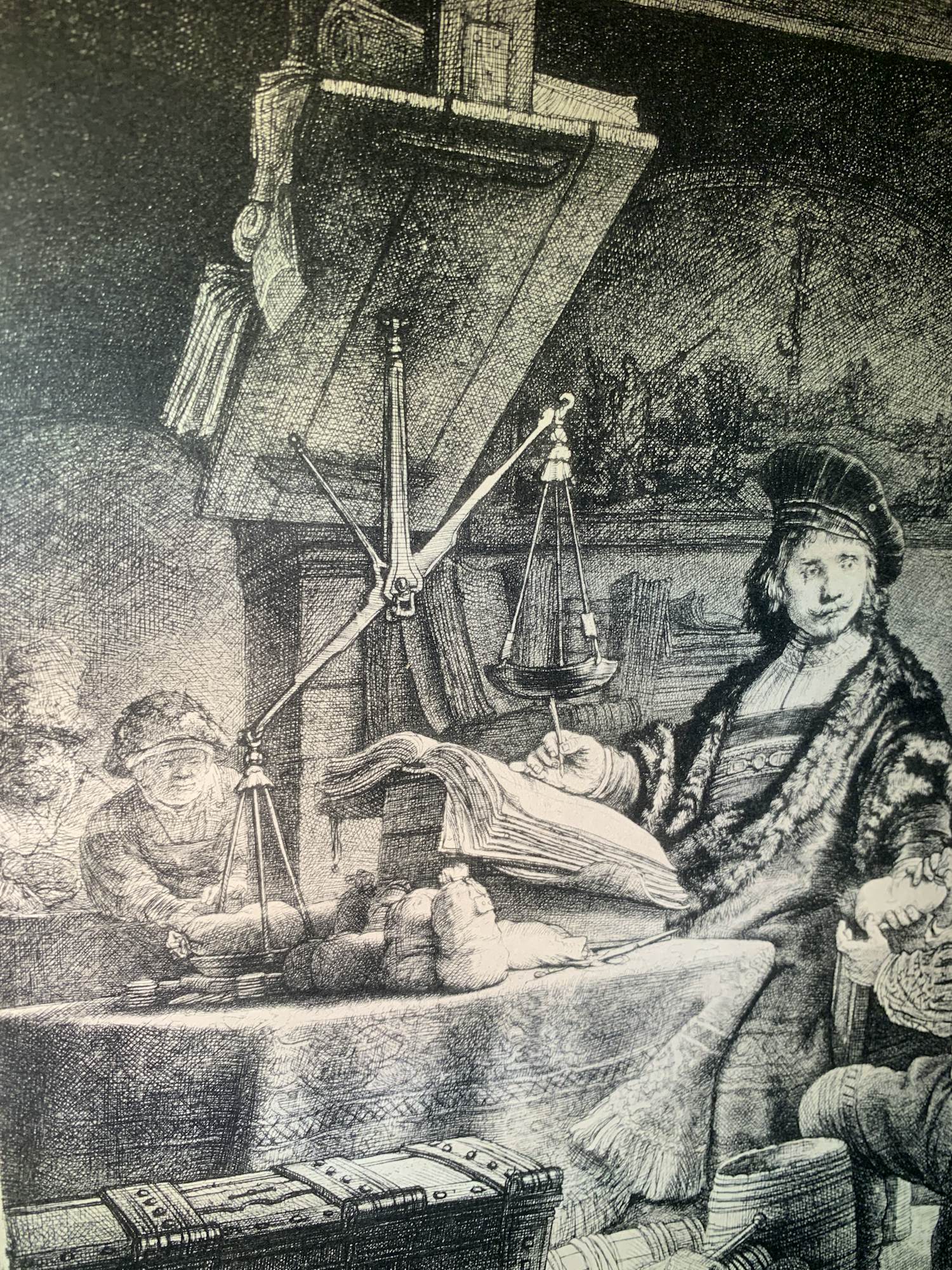 Rembrandt van Rijn - Rembrandt Van Rijn (1606-1669) - Jan Uytenbogaert, 'De goudweger'. 1639 kopen? Bied vanaf 75!