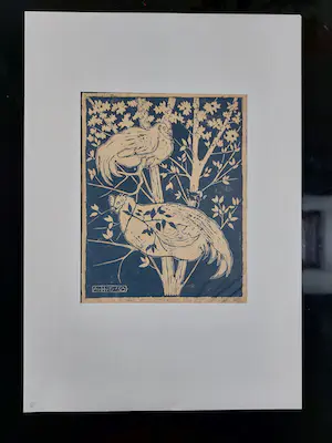 Ayzo Epeus van Humalda van Eysinga - Houtsnede Kippen + houtsnede Leopold van Dorp Maraboes kopen? Bied vanaf 50!