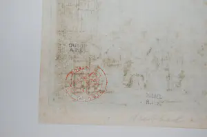 Christina Chalon - Huiselijk tafereel - Dubbel Leiden gemerkt R.P.K. en rood stempel. kopen? Bied vanaf 75!