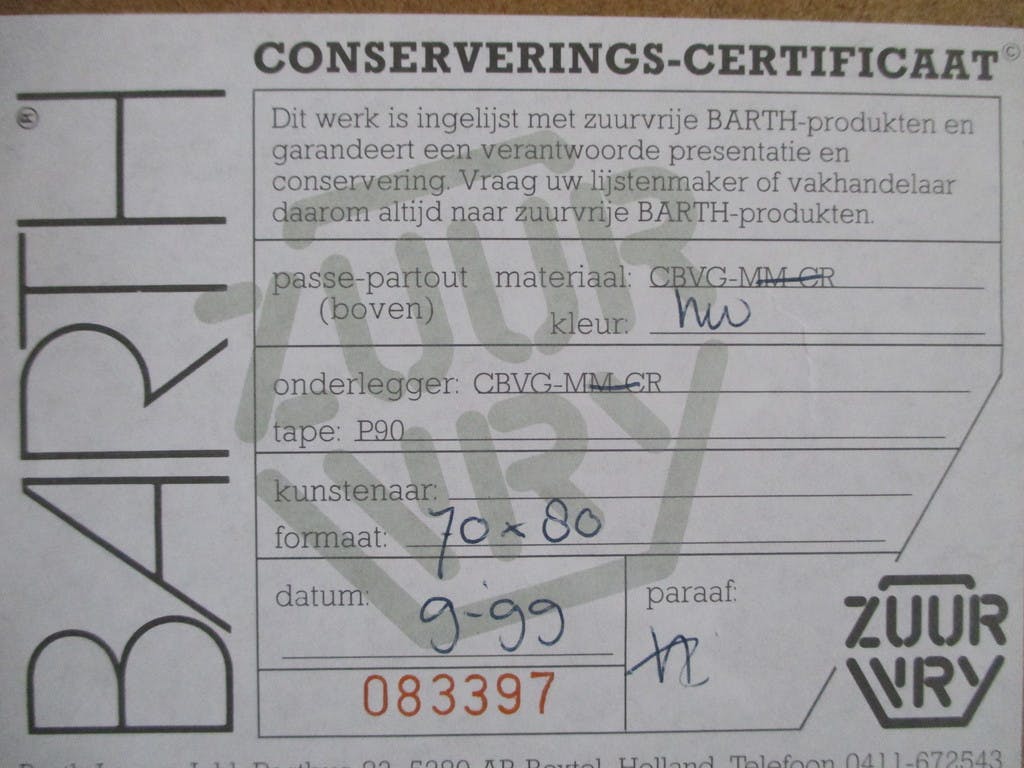 Lukie de Bree -  ingelijste ets, "Schaal, bloemen" Barth-lijst kopen? Bied vanaf 50!