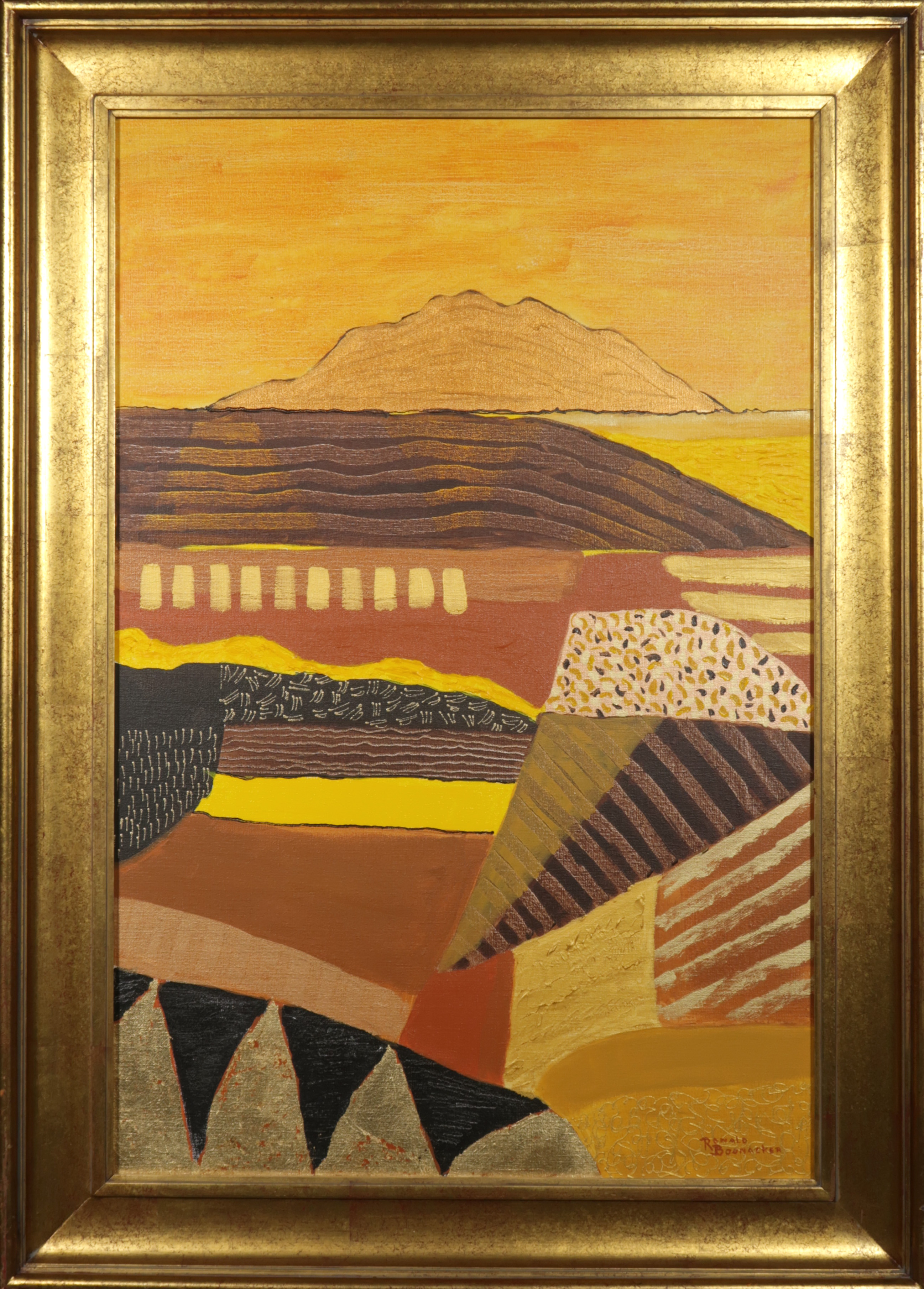 Ronald Boonacker - Acryl op doek, Italy landschape 2 - Ingelijst (Groot) kopen? Bied vanaf 300!