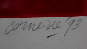 Corneille - Ingelijste kleurenzeefdruk: Les amoureux - 1993(Groot werk!) kopen? Bied vanaf 1150!