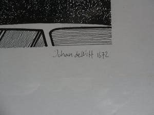 Sees Vlag - Zeefdruk, Plein met beeld van Johan de Witt kopen? Bied vanaf 80!